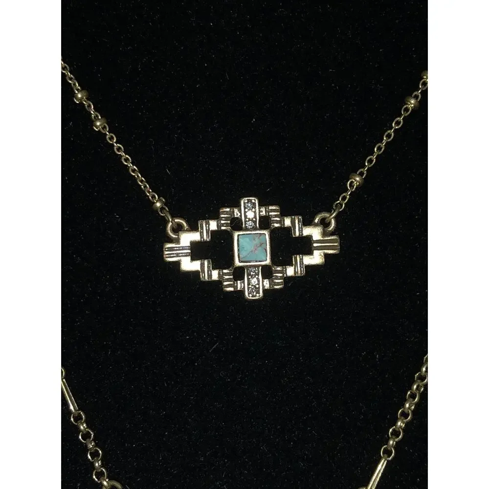 CHLOE + ISABEL stepwells two-row convertible necklace - N090 - Picture 2 of 4